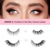 Glowingwin Half Lashes with clear band Fake Lashes Cat Eye
