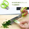Shredder Scissors, 5-Blade Herb Cutter Scissors, Kitchen Scissors, Scissors, Leek,