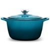 ROSSALLINI Signature Enameled Cast Iron Dutch Oven, Non-Stick Serving Pot