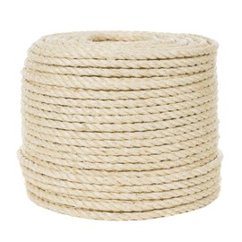 Twisted Sisal Rope in 1/2 Inch â Strong and Versatile (100 Feet)