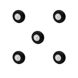5PCS Light Sponge Tire with Plastic Hub for RC Plane Helicopter DIY Model Plane Wheel Replace Parts (1 Inch)