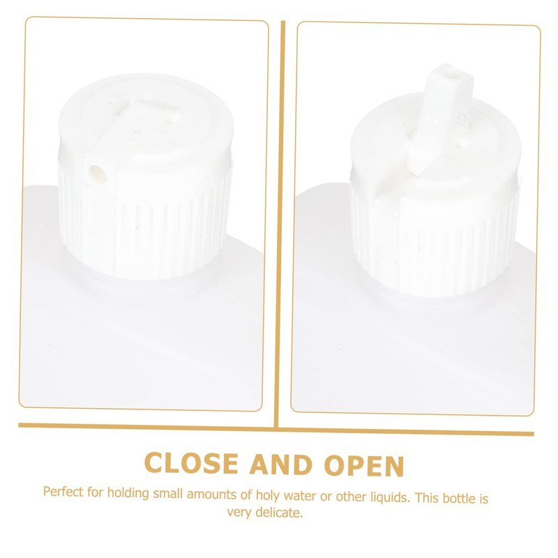 BIUDECO 2pcs Christian Holy Water Bottles Small Refillable Containers for