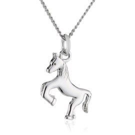 Zeeme For Kids Children's Horse Pendant with Chain 925 Sterling Silver 36 - 38 cm 500243733-38Z
