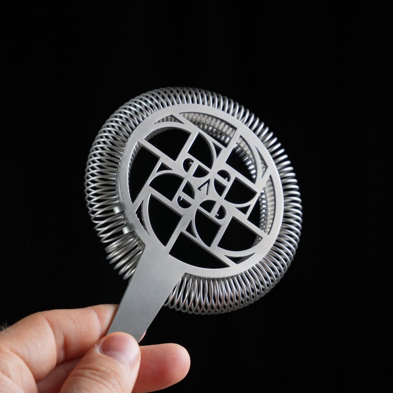 Kidia Stainless Steel Strainer Hawthorne Julep Cocktail Strainer Set for