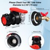 UMETASS IBC Tote Valve, 2.95" Coarse Thread IBC Tote Adapter,