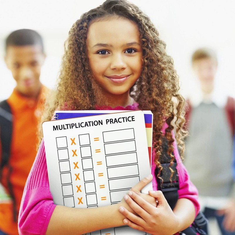 SCRIBBLEDO Dry Erase Multiplication Chart Whiteboard 9" x 12" Multiplication
