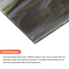 sourcing map Stained Glass Sheet Mosaic Tile 7.9 Inch x
