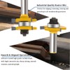 TAIWAIN 1/2" Shank Router Bit 41 PCS Frame Crown Mitered