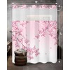 Kryntracorl Spring No Hooks Shower Curtain with Snap in Liner