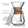 AGOGO Pour Over Coffee Maker Glass - 6/8/10 Cup Barista