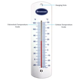 Large 240mm Wall Thermometer Garden Greenhouse Home Office Room Use Indoor or Outdoor Made In UK