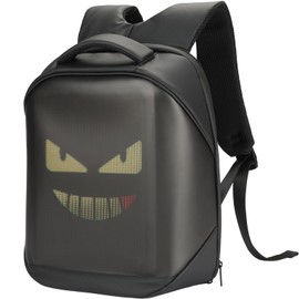 KEMIMOTO LED Backpack Programming Backpack for Motorcycle Travel and Camping Storage Laptop Backpack