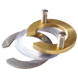 Lyeteung 31mm Faucet Fixing Nut Set, Faucet Fixing Part for Kitchen, Bathroom, Household Hot and Cold Faucet, Brass