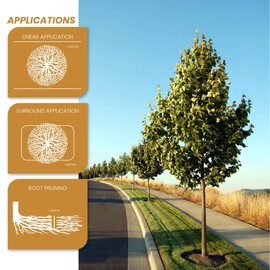 DeepRoot Tree Root Barrier Kit, Versatile Tree Circle Weed Barrier, 90° Vertical Ribs, Heavy-Duty Root Guard, Easy-to-Use Root Shield for Sidewalks, Driveways, and Patios, 18” Depth, Pack of 5 (UB 18-2R5)
