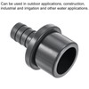 sourcing map PVC Pipe Fitting 16mm Barbed x 32mm OD