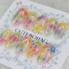 Pastel Ribbon Handmade Nail Tips - Oval / 파스텔 리본