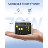 Baseus 70W Universal Travel Adapter with Retractable Cable, 6-in-1 GaN