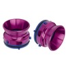 1 Pair NAB Hub Adapters Polished Aluminum Alloy Universal Loading