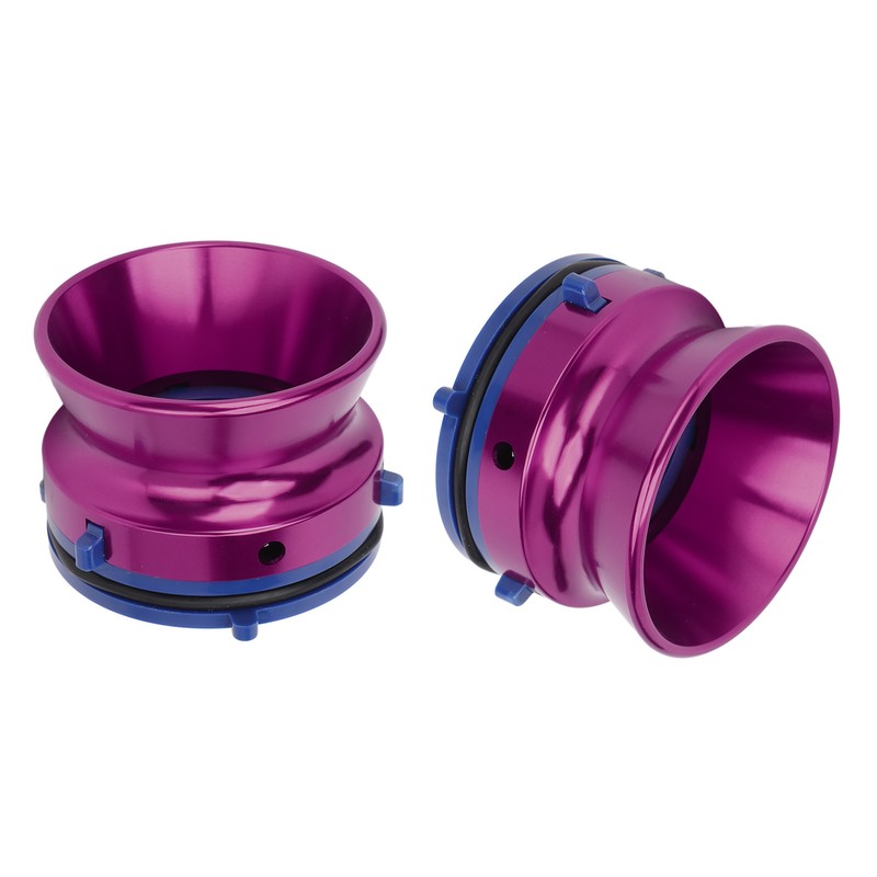 1 Pair NAB Hub Adapters Polished Aluminum Alloy Universal Loading