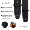 Wepop Guitar Strap Black Cotton Adjustable 5 cm Bass Electric