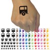 Camper Trailer Camping Icon Temporary Tattoo Water Resistant Fake Body