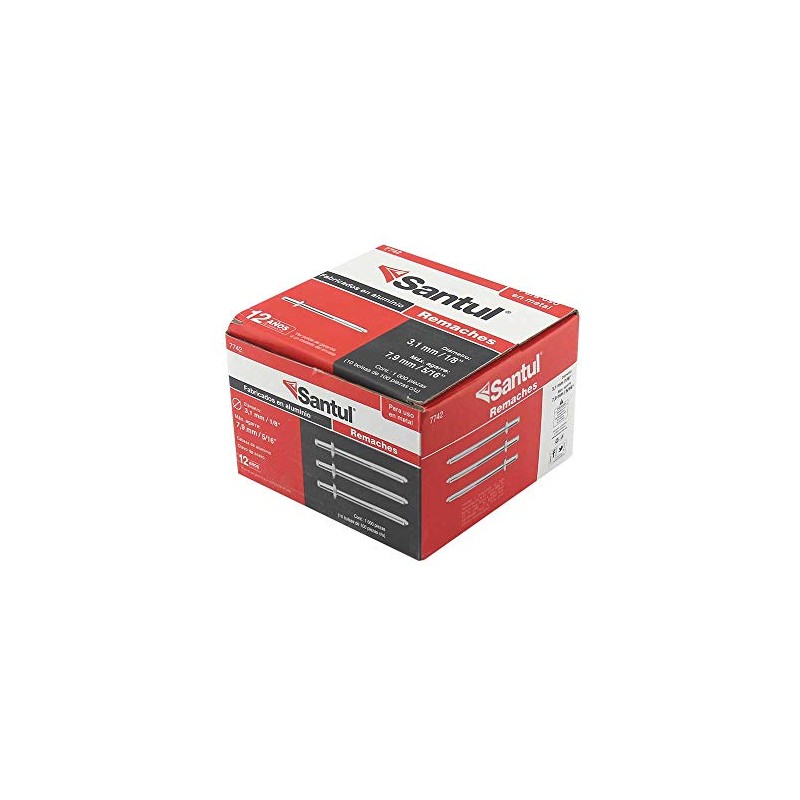 Santul 7742 Paquete de 1000 Pz Remaches diámetro de 1/8"
