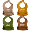 Denver James Silicone Baby Bibs - Comfortable Adjustable Soft Dishwasher