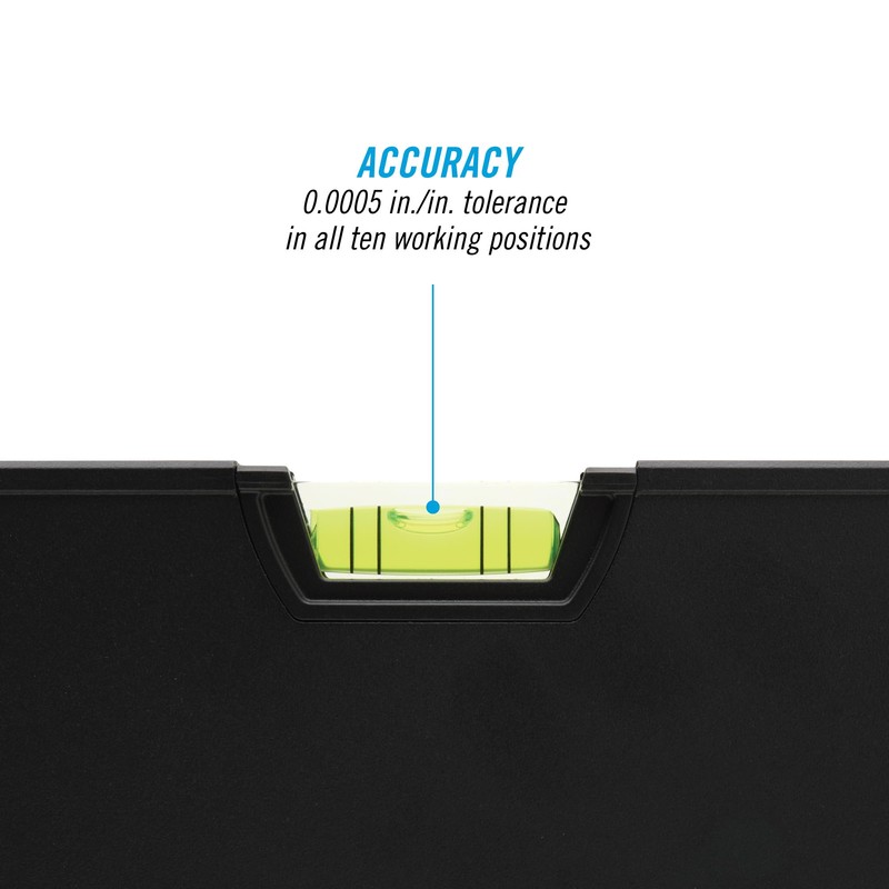 CHANNELLOCK 72-Inch, Professional-Grade Aluminum Box Level with Solid Block Acrylic