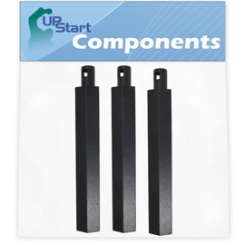 UpStart Components 3-Pack BBQ Gas Grill Tube Burner Replacement Parts for Jenn Air 730-0163 - Compatible Barbeque 16" Cast Iron Pipe Burners