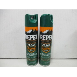 2 Cans Repel Insect Repellent Sportsmen Max Formula 40% DEET Aerosol