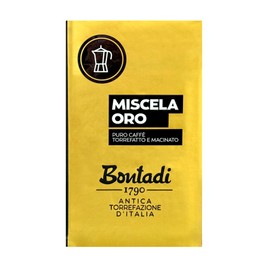 Bontadi Café Molido Italiano Miscela Oro 250g – Mezcla arábica con toque de Robusta – Sabor Equilibrado