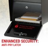 Large Locking Mailbox for Outside, RAINHOL All-Metal Modern Security Mailbox