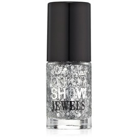 Maybelline New York Color Show Jewels Nail Lacquer Top Coat, Platinum Adorn, 0.23 Fluid Ounce