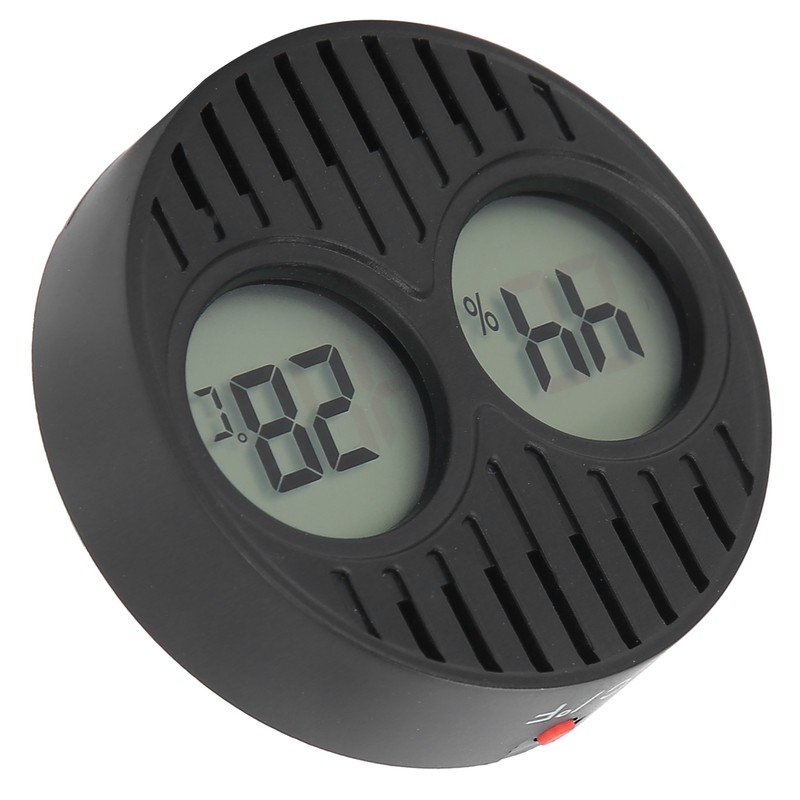 Round Hygrometer Thermometer ℃/℉ Digital Display High Accuracy Cigar Box