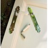 Antikas - Door Handles Polished Nickel with Ceramic Handle Antique