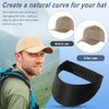 QOONESTL Hat Shaper Band, 1 Pack Hat Bending Strap, Snap-on