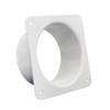4 Inch Duct Connector Flange, JSIXASO ABS Straight Flange Connector