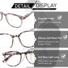 KoKoBin 3 Pack Reading Glasses for Women 1.75 Round Style