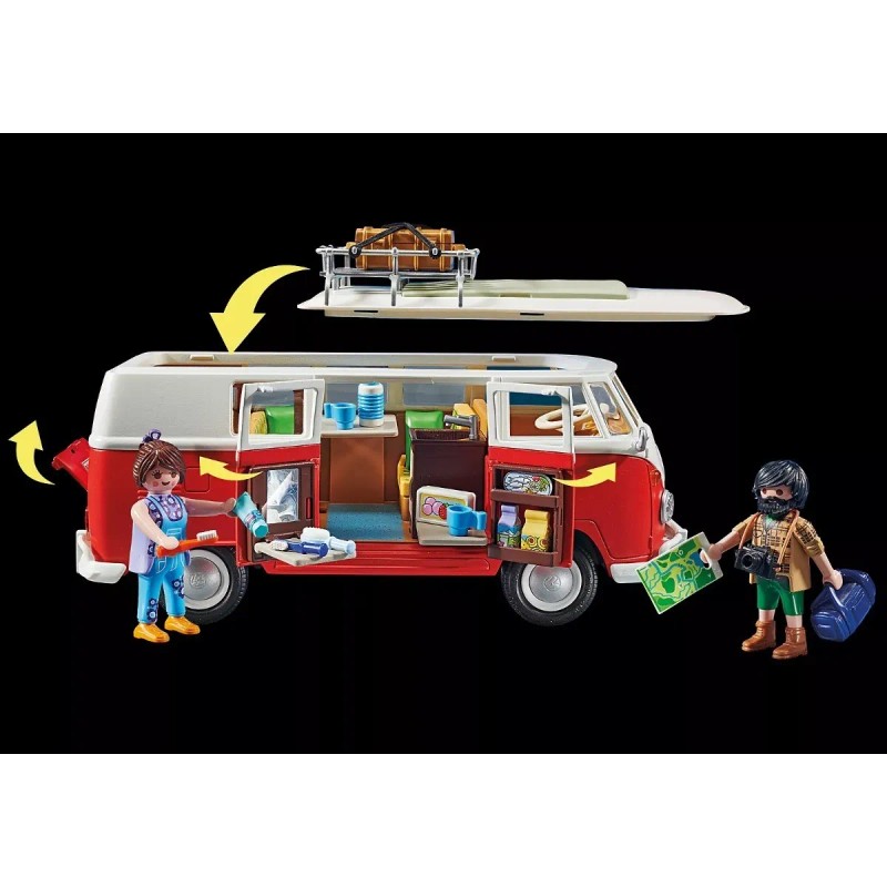 Playmobil Volkswagen T1 Camping Bus 74 Piezas