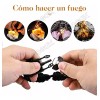 GOGOX Pulsera Accesorios Tactica Supervivencia Pedernal Paracord