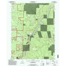 YellowMaps Pulga CA topo map, 1:24000 Scale, 7.5 X 7.5 Minute, Historical, 1994, Updated 1998, 26.7 x 21.4 in - Polypropylene