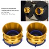 1 Pair NAB Hub Adapters Polished Aluminum Alloy Universal Loading