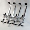 4 Bottle Liquor Dispenser, Wall Mounted Spirit Drinks Stand Optic,
