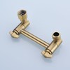 TRUSTMI 4 Inch Brass Shower Arm Adjustable Height Shower Head