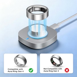 Vigamen Charger Compatible with Aura-Ring Gen 4 Size 8,Fast Charging Dock