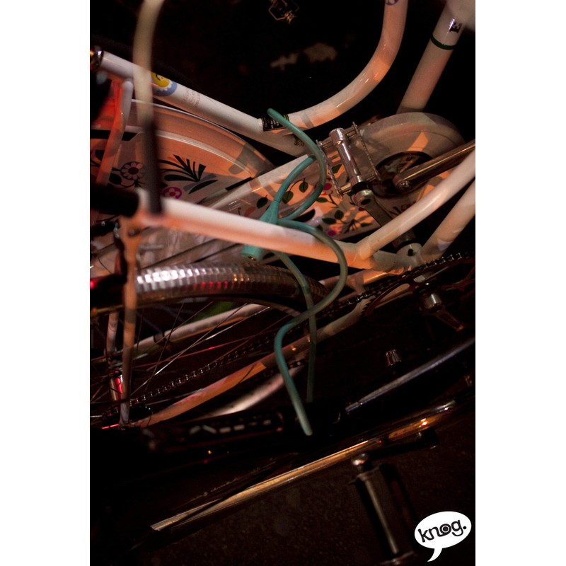 KNOG Party Coil Cable Key Lock, Light Red, 10mm x