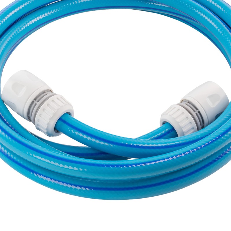 1/2" Blue Grey Flexible Garden Hose - 4 Layer Reinforced