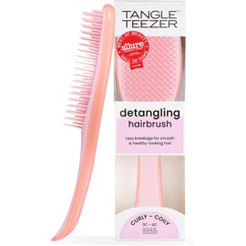 Tangle Teezer El cepillo desenredante definitivo naturalmente rizado para cabello 3C a 4C | Reduce el encrespamiento | Mango rosa