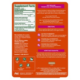 align Women's Dual Action Probiotic Supplement, 70 Capsules 10 WEEK SUPPLY