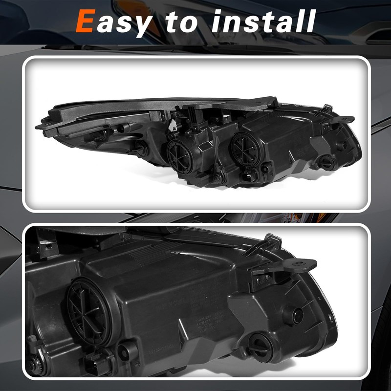 TODO Headlight Assembly Compatible with 2015 2016 2017 Sonata, Headlamp